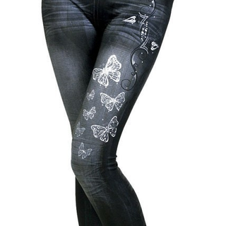 quần Legging Gỉa Jean Hình Bướm
