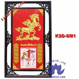 LỊCH GỖ TREO TƯỜNG TRANH NỔI 2019