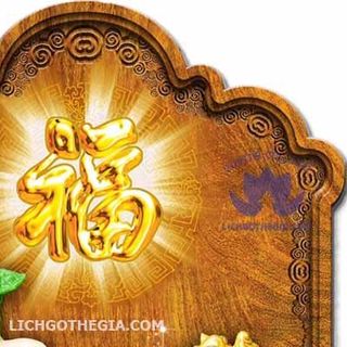 LỊCH TREO TƯỜNG BẰNG GỖ PHONG THỦY LICHGOTHEGIA