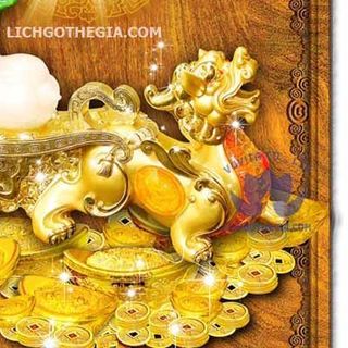 LỊCH TREO TƯỜNG BẰNG GỖ PHONG THỦY LICHGOTHEGIA