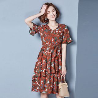 Đầm Bông cổ V