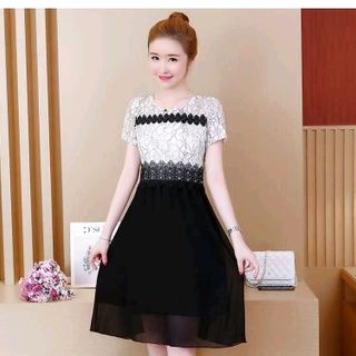 ĐẦM XÒE REN HỌA TIẾT VIỀN EO CÁCH ĐIỆU