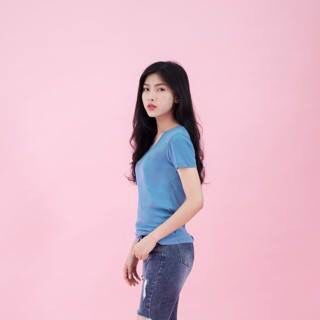 Áo thun cotton nữ trái tim