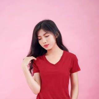Áo thun cotton nữ trái tim