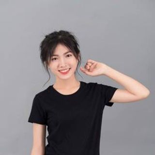 Áo thun cotton cổ tròn nữ