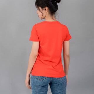 Áo thun cotton cổ tròn nữ