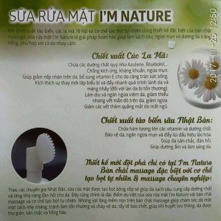sữa rửa mặt xúc là mã tảo biển từ i’m nature