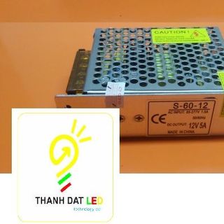 Nguồn tổ ong 12V 5A vỏ sắt trong nhà giá sỉ