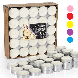Hộp nến Tealight không khói hồngtímđỏ