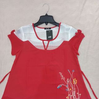Áo bầu voan thêu