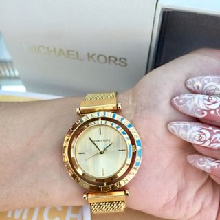 ĐỒNG HỒ NỮ MK MẶT XOAY DÂY LƯỚI 160K