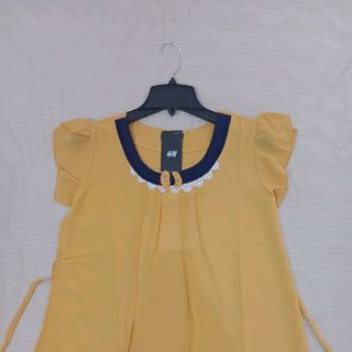Áo bầu voan cổ nơ