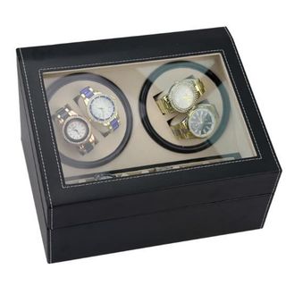 Hộp Đựng Đồng Hồ Cơ 4 Xoay 6 Tĩnh Vỏ Da