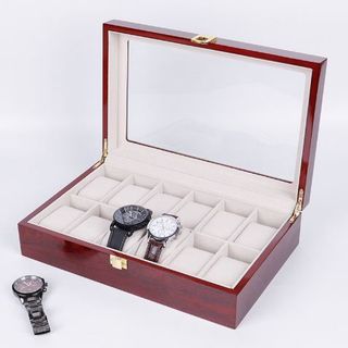 Hộp Đựng Đồng Hồ 12 Ngăn Bằng Gỗ