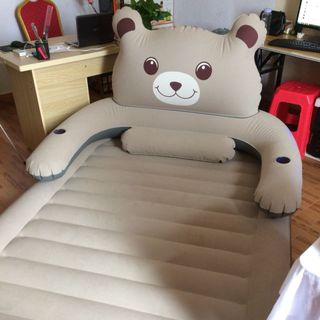 Giường hơi hình thú 1m5 tặng kèm bơm điện bịt mắt bịt tai ảnh thật ở cuối