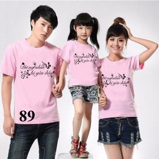 áo in thun gia đình đang hot