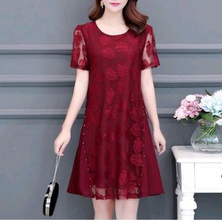ĐẦM REN SUÔNG PHỐI HẠT