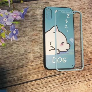 Ốp lưng kèm cường lực in nổi 9D full mã iphone