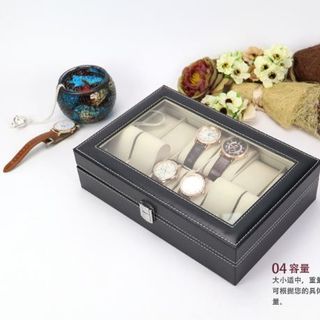 Hộp Đựng Đồng Hồ 12 Ngăn Vỏ Da
