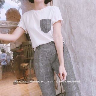 đồ bộ sọc - bộ phối túi sọc