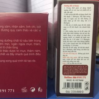 combo trị mụn- nám đông y dược 100 thiên nhiên