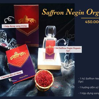 Saffron Negin Organic 1gr Nhụy Hoa Nghệ Tây giá sỉ