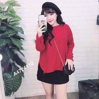 áo len tay dài xẻ tà