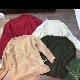 áo len tay dài xẻ tà