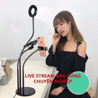 Bộ đế kẹp mic live stream chuyên nghiệp có đèn led siêu sáng giá sỉ