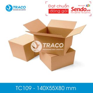 Combo 100 Hộp carton đối khẩu Tracobox - Mã TC109 - KT 140X55X80 mm giá sỉ