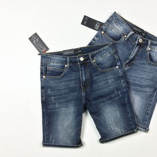 Quần Short Jeans Nam 2 Phối màu