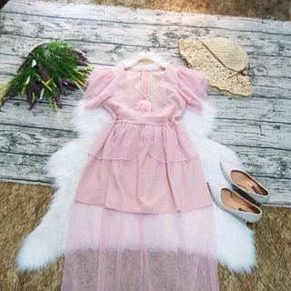Đầm xòe maxi