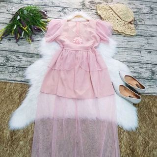 Đầm xòe maxi