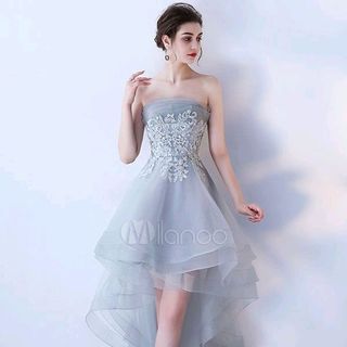 ĐẦM XÒE 3 TẦNG CÚP XẾP ĐÍNH HOA