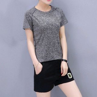Bộ Short Thể Thao Tím Số 8 Sành Điệu