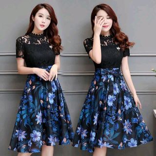 ĐẦM XOÈ PHỐI REN KÈM PHỤ KIỆN