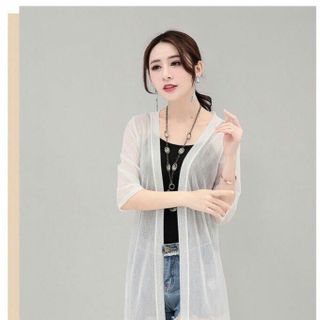 ÁO KHOÁC VOAN MỎNG HOA SEN -- QC