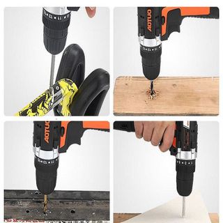Bộ Máy khoan vặn vít không dây Aotuo 12V có đảo chiều