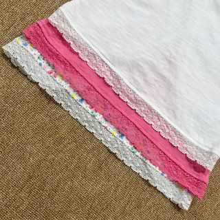 Áo thun bé gái phối ren màu đẹp -