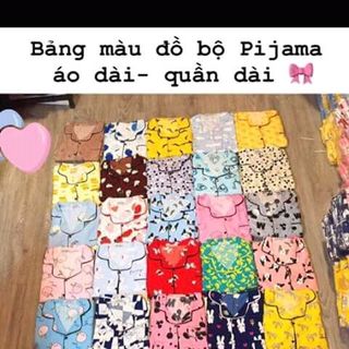 bộ mặc nhà pijama dài tay