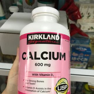 Viên uống Bổ Sung Canxi Kirkland Calcium 600mg D3