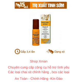 chai xịt chống cuất tinh sớm procomil giá sỉ