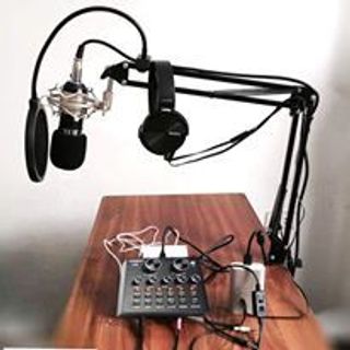 Bộ mic hát live BM900 card V8