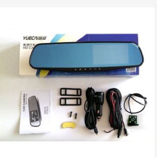 Camera hành trình trước sau dạng gương chiếu hậu tích hợp camera lùi