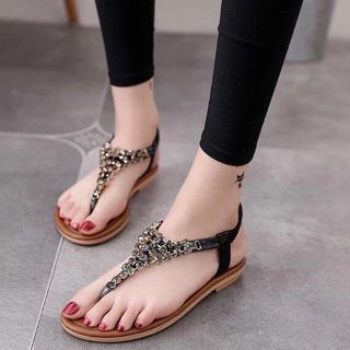 giày sandal đính đá