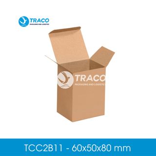 Combo 100 Hộp carton đối khẩu Tracobox - Mã TCC2B11 - KT 60X50X80 mm