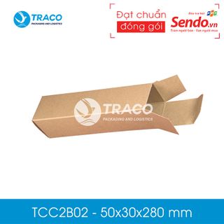Combo 100 Hộp carton đối khẩu Tracobox - Mã TCC2B02 - KT 50X30X280 mm giá sỉ
