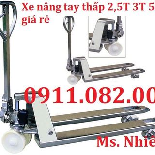 Địa chỉ bán xe nâng tay thấp 2500kg 3000kg 5000kg giá rẻ vĩnh long -