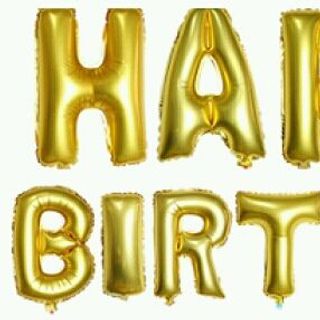 Bộ Bóng Chữ Happy Birthday Các Màu