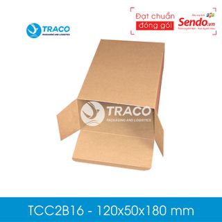 Combo 100 Hộp carton đối khẩu Tracobox - Mã TCC2B16 - KT 120x50x180 mm giá sỉ